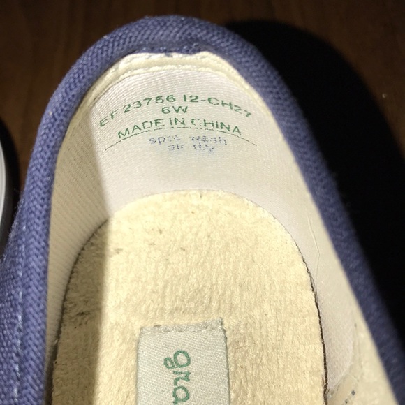 Navy blue grasshoppers size 6W - Picture 7 of 7